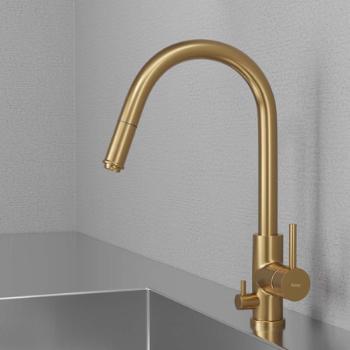 Primy Access køkkenarmatur m/udtrækstud SE-model, Sand